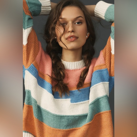 Anthropologie Little Lies Colorblock Sweater (Size S/M) - Picture 4 of 6